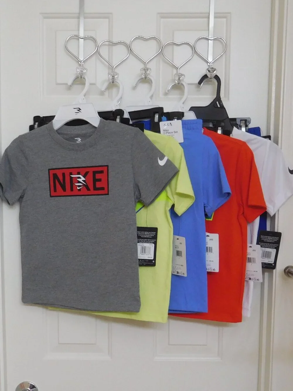 NWT 5 Nike 2pc Shirt & Shorts Set Gray Red Blue Royal Bundle sz 6